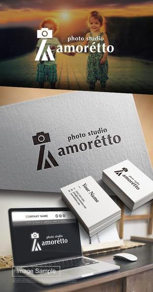 HABAKIdesign (hirokiabe58)さんのフォトスタジオ「amorétto」のロゴ（商標登録なし）への提案