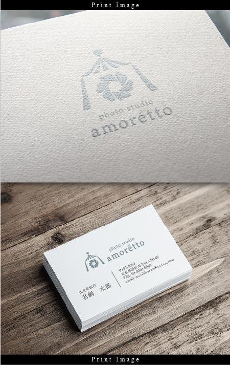 syake (syake)さんのフォトスタジオ「amorétto」のロゴ（商標登録なし）への提案
