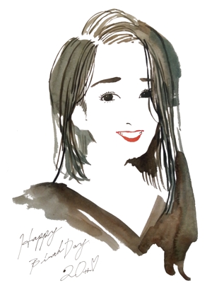 須藤 ユキチ (yukichi-sudo01)さんの美人の女性のイラスト  20歳の誕生日の祝いに。への提案