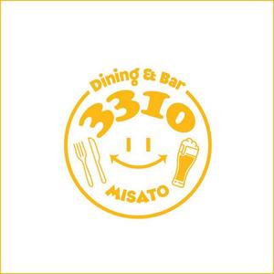 queuecat (queuecat)さんの飲食店ロゴ作成【　Dining＆Bar　3310　】への提案