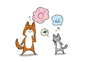 TESHIGOTO (tezy)さんのほのぼのした犬とネコのイラストへの提案