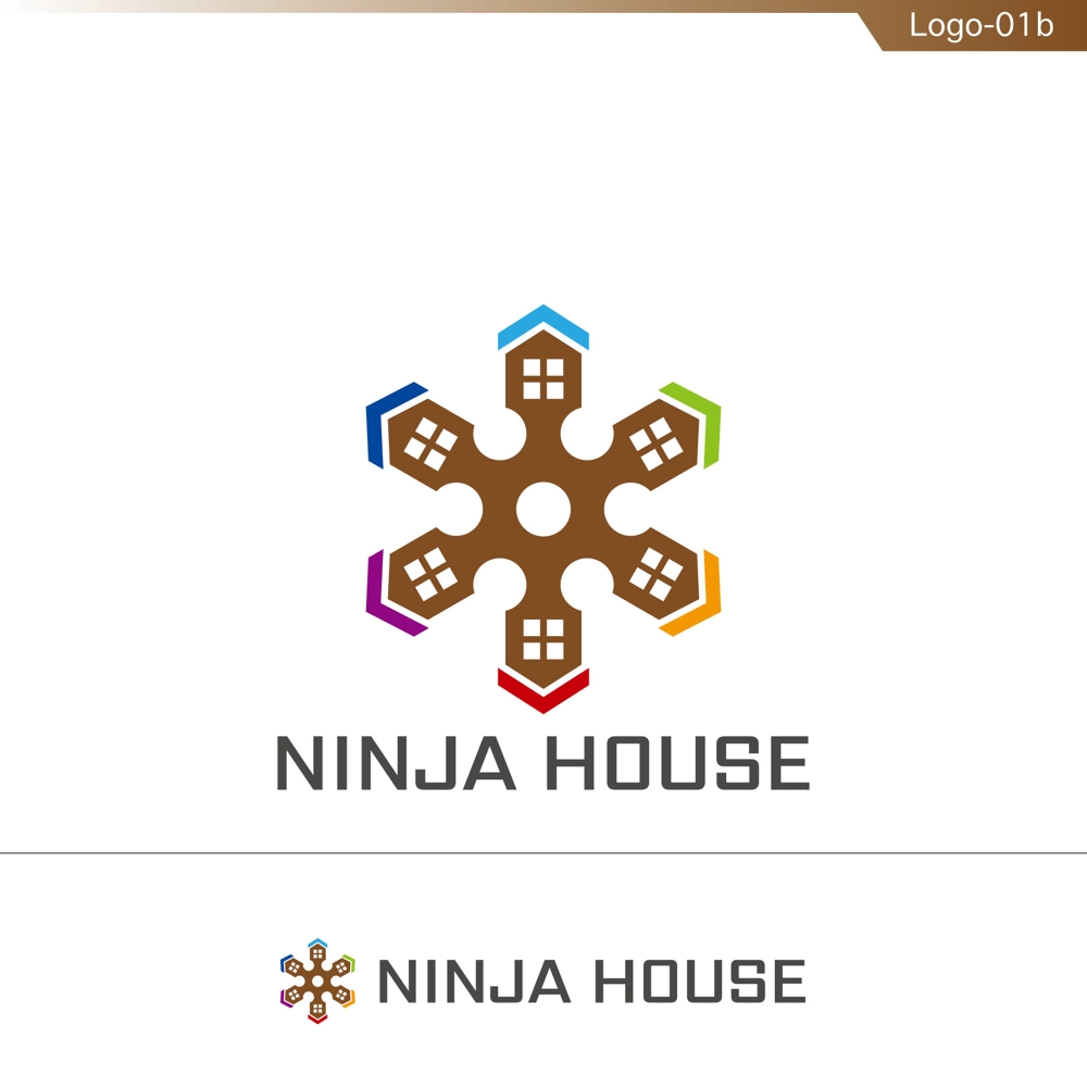 木造注文住宅「忍者ハウス」のロゴ作成