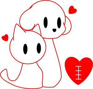 株式会社イーネットビズ (e-nets)さんのほのぼのした犬とネコのイラストへの提案