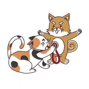 コティ (koty_8)さんのほのぼのした犬とネコのイラストへの提案