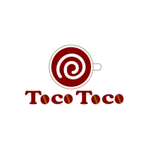 あきゅえみん (as0723xx)さんのカフェ「Toco Toco」のロゴへの提案