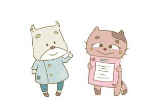 kome777さんのほのぼのした犬とネコのイラストへの提案