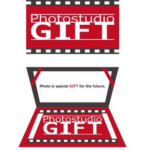 t082640さんのフォトスタジオ創設にともない「Photostudio GIFT」のロゴ制作の依頼への提案