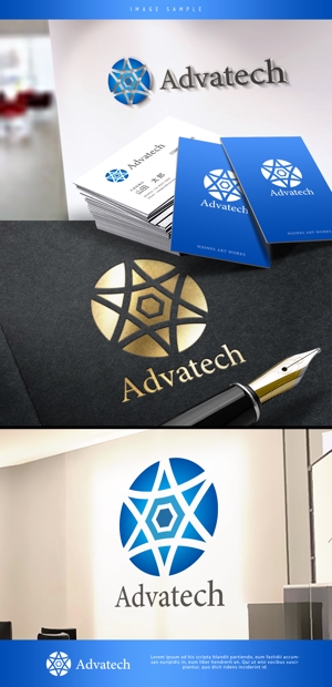 NJONESKYDWS (NJONES)さんのイスラエルと日本を結ぶ企業「Advatech Corporation」アドバテック株式会社のロゴへの提案