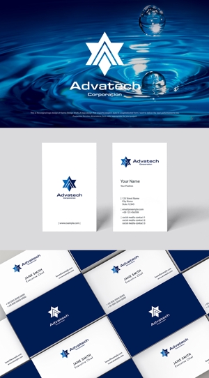 Karma Design Works (Karma_228)さんのイスラエルと日本を結ぶ企業「Advatech Corporation」アドバテック株式会社のロゴへの提案