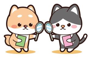 NonnoDesignLabo 片岡希 (NozomiKataoka)さんのほのぼのした犬とネコのイラストへの提案
