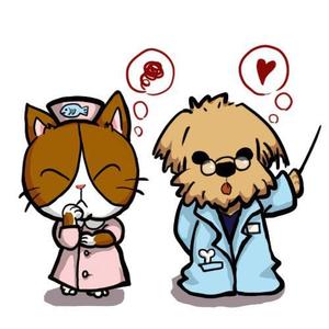柀野イリ(Hino Iri) ()さんのほのぼのした犬とネコのイラストへの提案