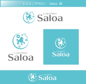 FISHERMAN (FISHERMAN)さんのトリミングサロン　「Saloa」のロゴ　（対象動物はほとんどが犬です）への提案