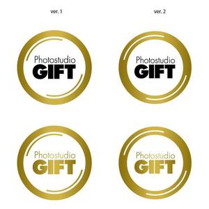s m d s (smds)さんのフォトスタジオ創設にともない「Photostudio GIFT」のロゴ制作の依頼への提案