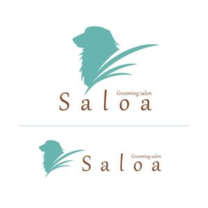 alphatone (alphatone)さんのトリミングサロン　「Saloa」のロゴ　（対象動物はほとんどが犬です）への提案