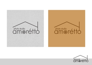 nononano75 (nononano75)さんのフォトスタジオ「amorétto」のロゴ（商標登録なし）への提案