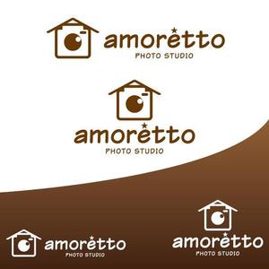 Mochaki (yaq8736)さんのフォトスタジオ「amorétto」のロゴ（商標登録なし）への提案