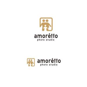  K-digitals (K-digitals)さんのフォトスタジオ「amorétto」のロゴ（商標登録なし）への提案