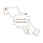 Q (Gi__________)さんのフォトスタジオ「amorétto」のロゴ（商標登録なし）への提案