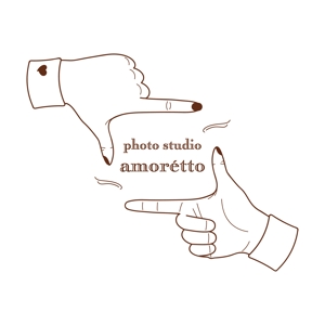 Q (Gi__________)さんのフォトスタジオ「amorétto」のロゴ（商標登録なし）への提案