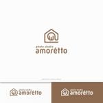 y2design (yamana_design)さんのフォトスタジオ「amorétto」のロゴ（商標登録なし）への提案