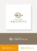 smoke-smoke (smoke-smoke)さんのフォトスタジオ「amorétto」のロゴ（商標登録なし）への提案