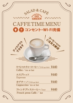 asaka (izumi_in)さんのサラダ＆カフェのドリンクメニュー案内看板への提案