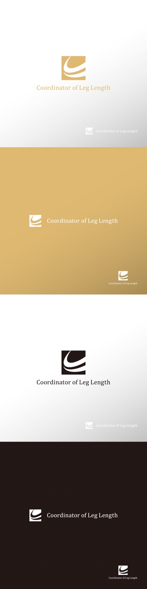 doremi (doremidesign)さんの脚の長さを調整する資格「脚の長さコーディネーター」のロゴへの提案
