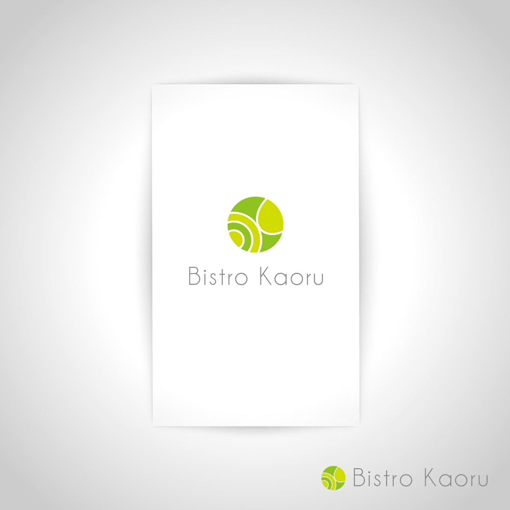 新規飲食店（ビストロ）「BistroKaoru」のロゴ