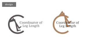 s-design (sorao-1)さんの脚の長さを調整する資格「脚の長さコーディネーター」のロゴへの提案