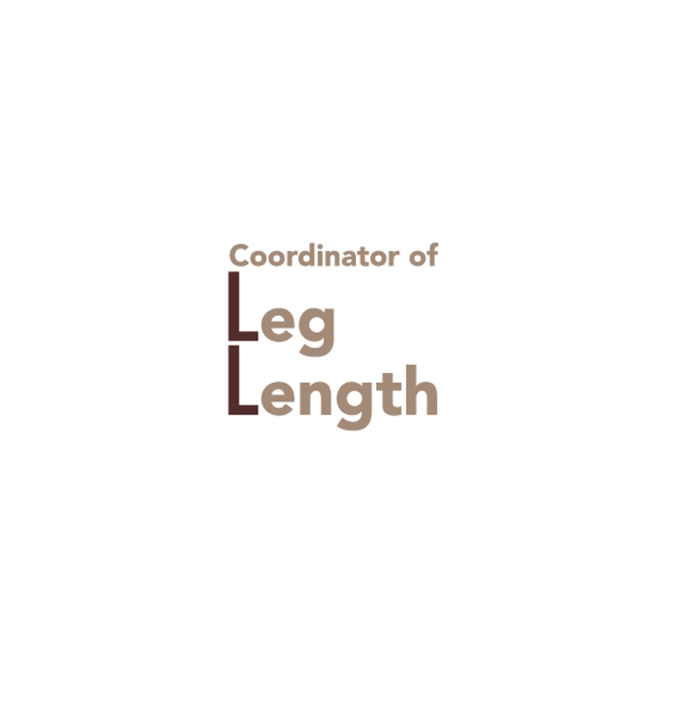 脚の長さを調整する資格「脚の長さコーディネーター」のロゴ