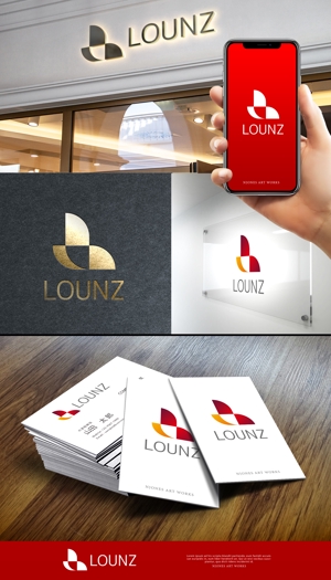 NJONESKYDWS (NJONES)さんのエンタメマッチングアプリ　「LOUNZ」　ロゴへの提案