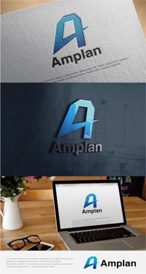 drkigawa (drkigawa)さんの広告代理店 Amplan (社名)のロゴ作成への提案
