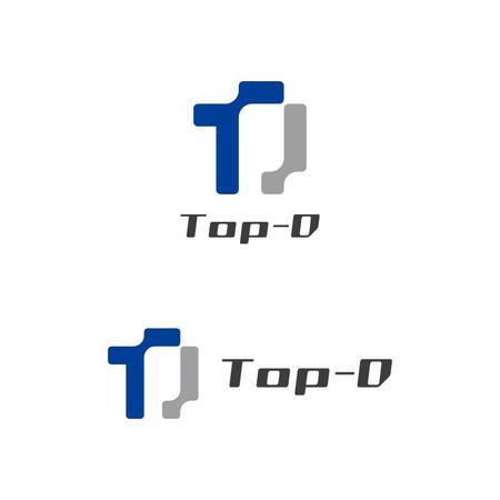 Yolozu (Yolozu)さんの土木・建設業 印刷物、ヘルメット、作業服等に使用する「TD」「Top- D」を用いた会社ロゴへの提案