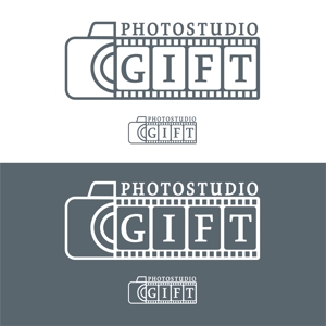 Moushinさんのフォトスタジオ創設にともない「Photostudio GIFT」のロゴ制作の依頼への提案
