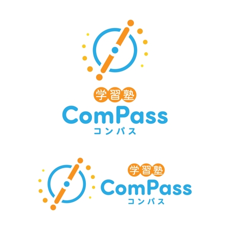 poppper (torifup)さんの学習塾「学習塾ComPass」のロゴへの提案