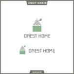 queuecat (queuecat)さんの工務店「ONEST HOME」のロゴへの提案