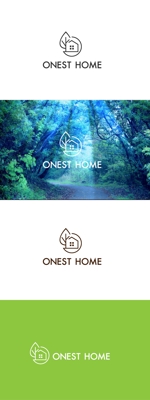 red3841 (red3841)さんの工務店「ONEST HOME」のロゴへの提案