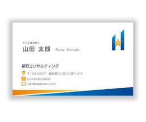 mizuno5218 (mizuno5218)さんの経営コンサルタントの名刺デザインへの提案