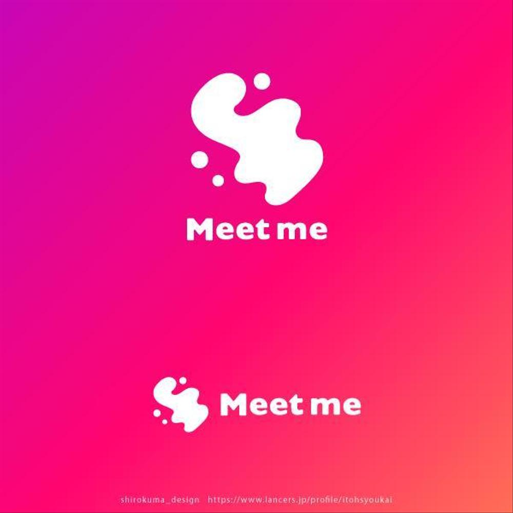 オンラインサロン サービスとして立ち上げる「Meet me」のロゴ　
