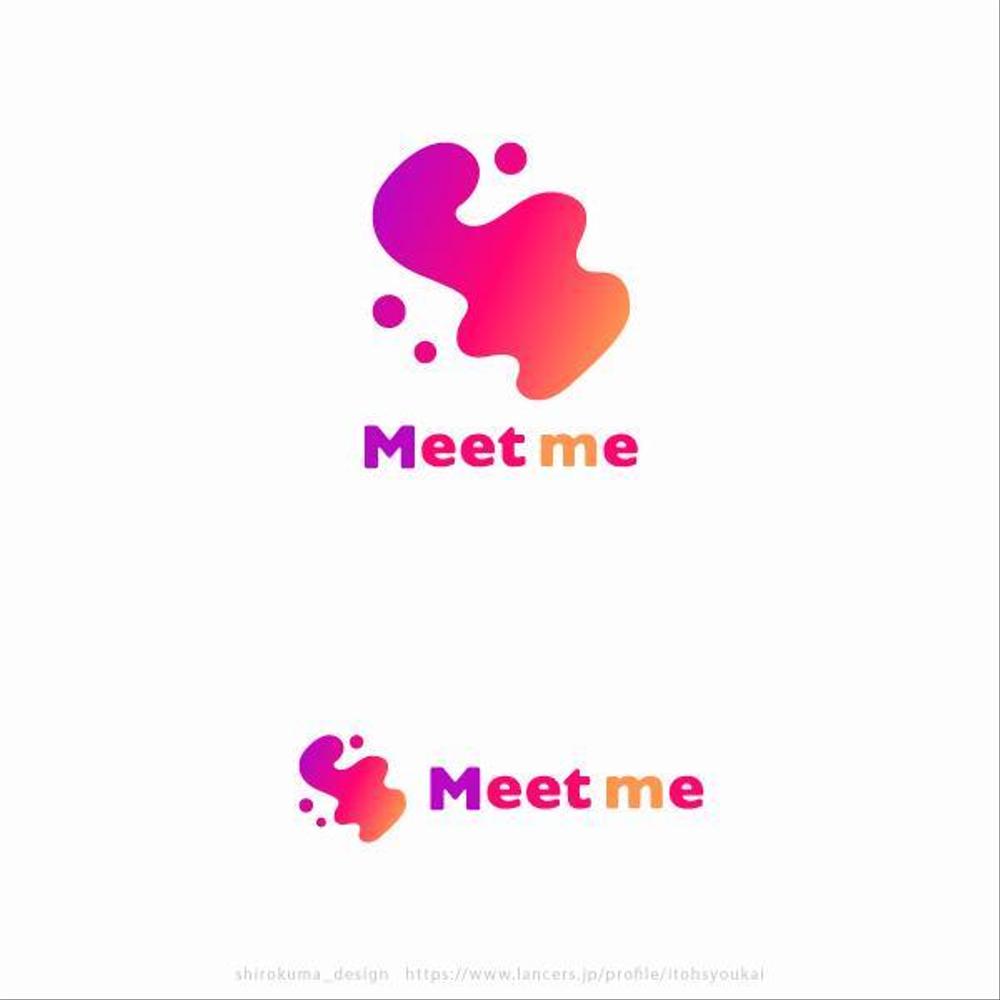 オンラインサロン サービスとして立ち上げる「Meet me」のロゴ　