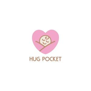 MOCOPOO (pou997)さんの子育てマッチングアプリ「Hug Pocket」のロゴ　への提案