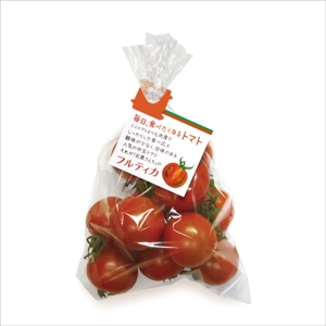 himagine57さんのキラキラ輝くフルーツトマトが映える！毎日食べたい！そんなシールのデザインをお願いします。への提案