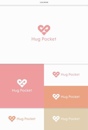 DeeDeeGraphics (DeeDeeGraphics)さんの子育てマッチングアプリ「Hug Pocket」のロゴ　への提案