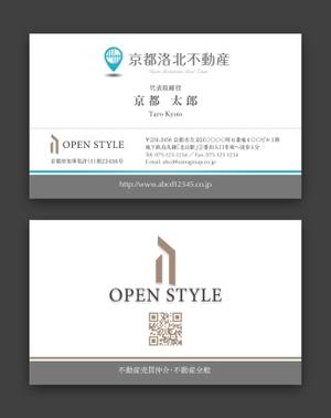 AD-Y (AD-Y)さんの【ロゴデータあり】不動産会社（売買専門）「ＯＰＥＮ ＳＴＹＬＥ（オープンスタイル）」の 名刺デザインへの提案