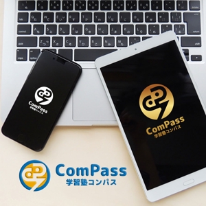 KOZ-DESIGN (saki8)さんの学習塾「学習塾ComPass」のロゴへの提案