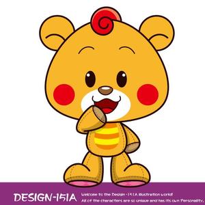 DESIGN-151A (non-wataboushi)さんの育児相談アプリのクマのキャラクターデザインへの提案