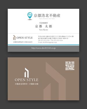 AD-Y (AD-Y)さんの【ロゴデータあり】不動産会社（売買専門）「ＯＰＥＮ ＳＴＹＬＥ（オープンスタイル）」の 名刺デザインへの提案