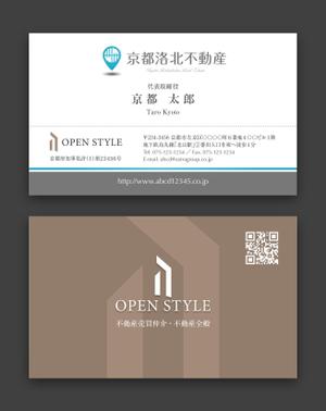 AD-Y (AD-Y)さんの【ロゴデータあり】不動産会社（売買専門）「ＯＰＥＮ ＳＴＹＬＥ（オープンスタイル）」の 名刺デザインへの提案