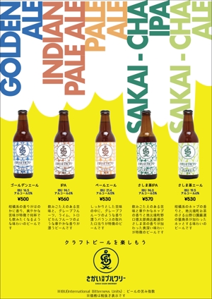 SANTS (osmo)さんのクラフトビール販促ポスターへの提案
