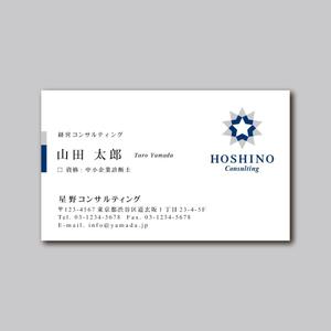 TYPOGRAPHIA (Typograph)さんの経営コンサルタントの名刺デザインへの提案